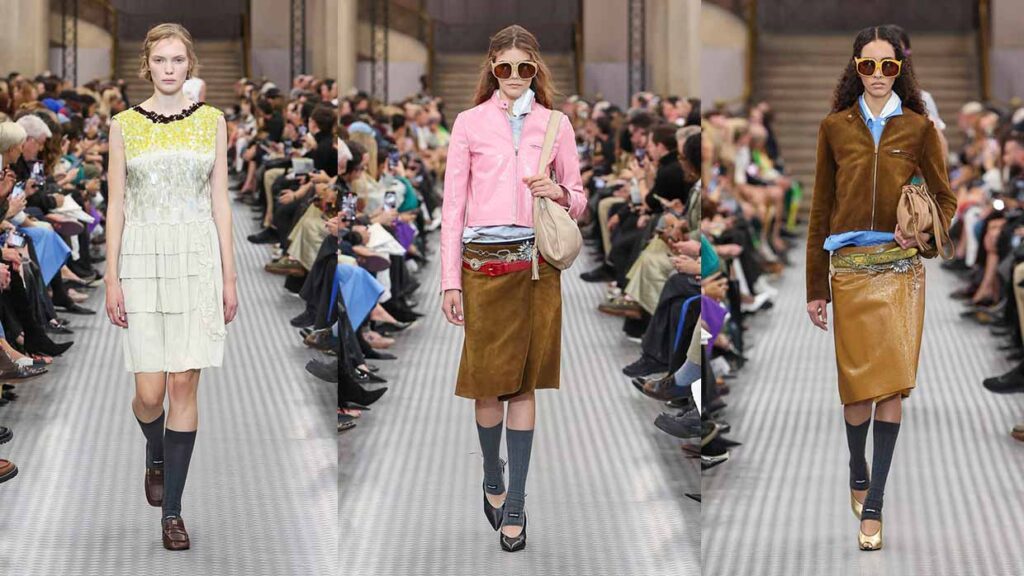 De nieuwe modecollectie van Miu Miu voor lente zomer 2025